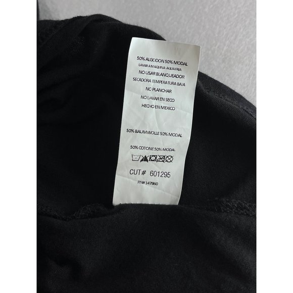 MC Michelle by Commune Henrietta Tank Top Sz M Black VNeck Racerback Top Simple - Picture 5 of 8